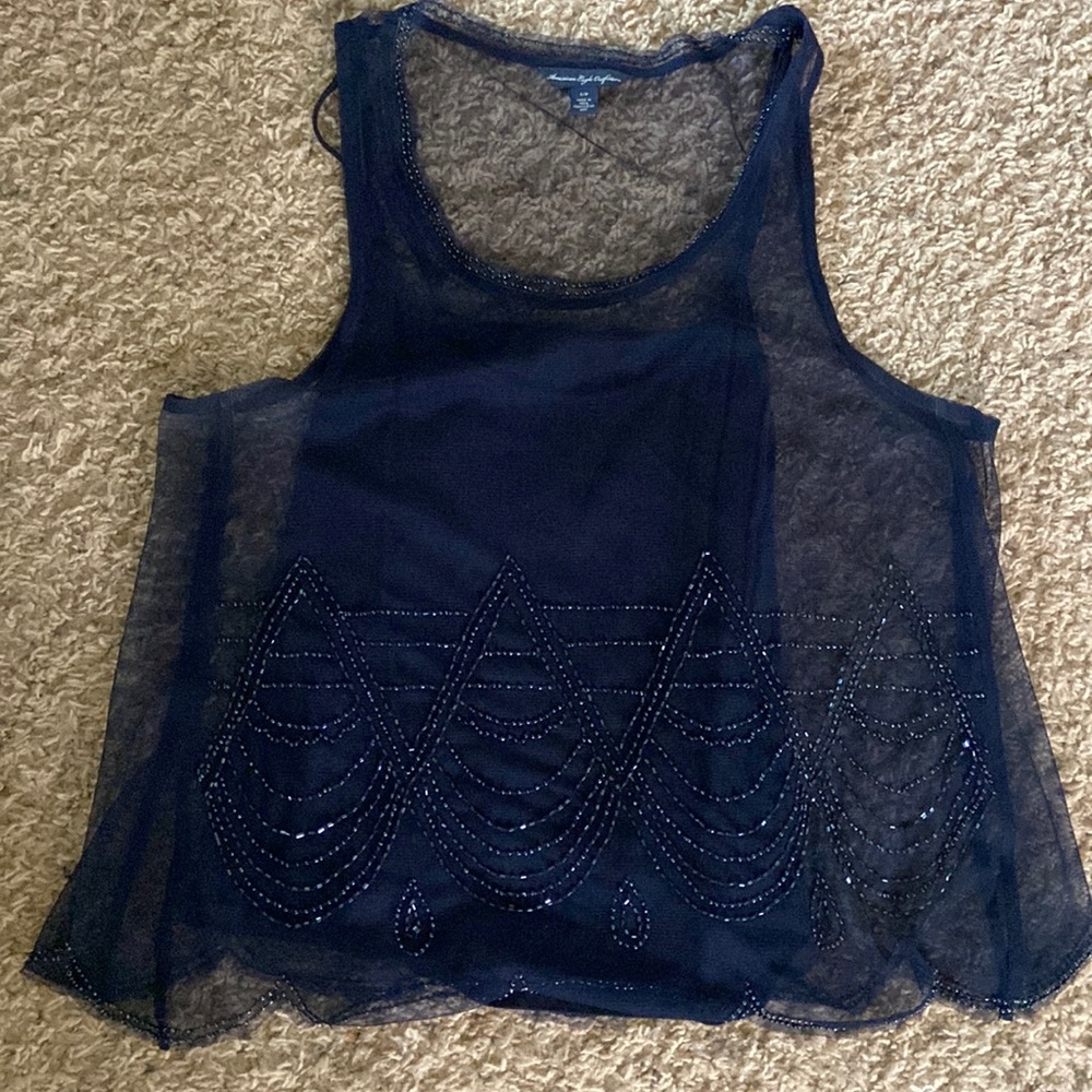 American Eagle Beaded Tank